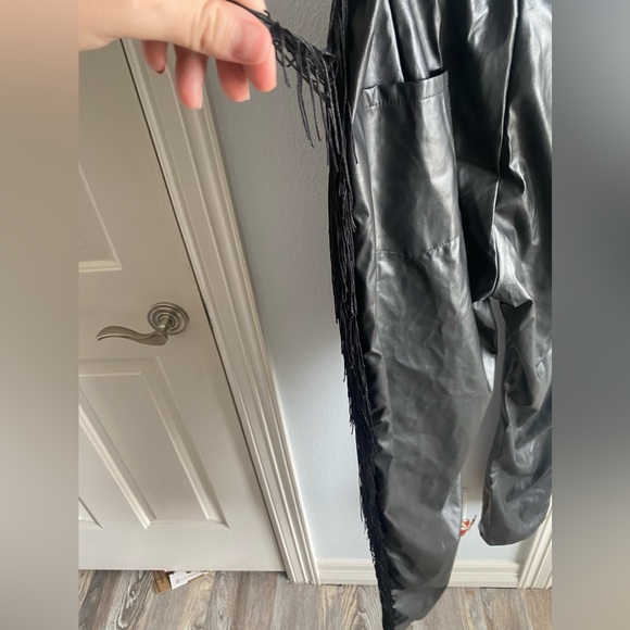 Fringe Leather Pants - Picture 4 of 4